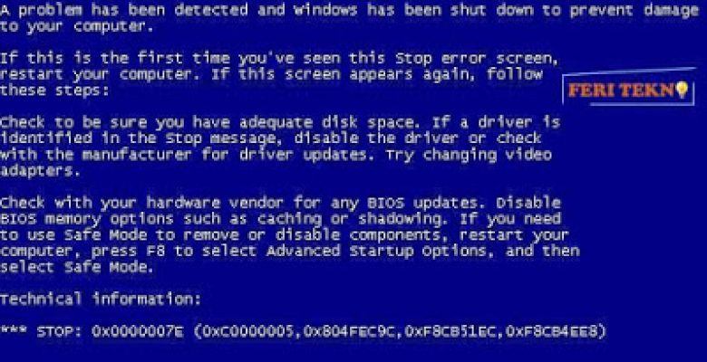 Mengatasi Blue Screen Windows